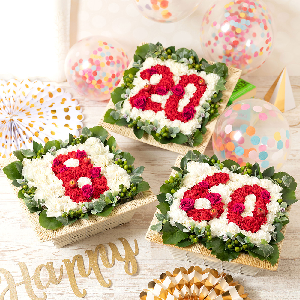 アレンジメント「メモリアル・ナンバー～Traditional　Red～」